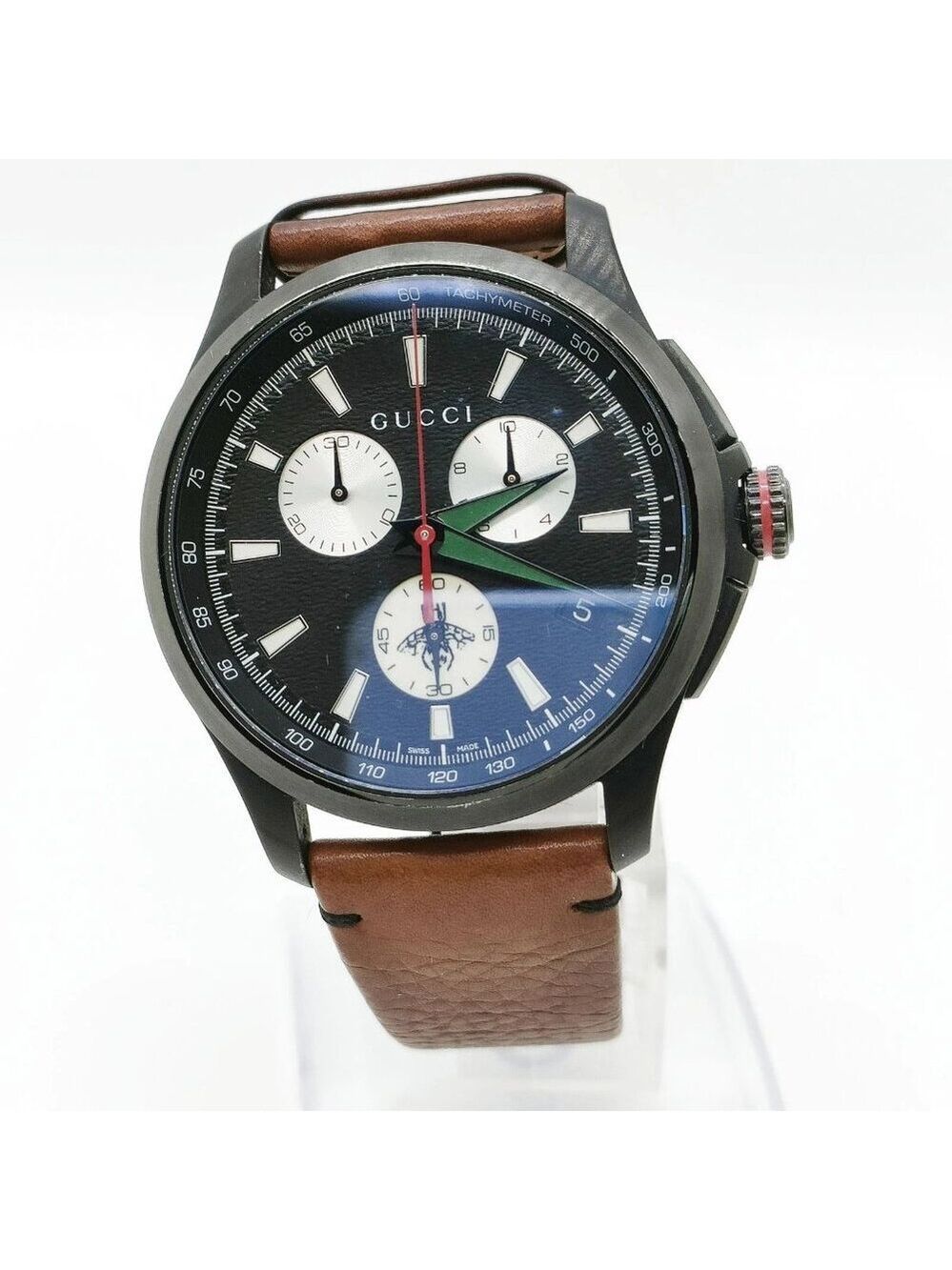 Gucci Watch 126.2 44mm Men's Black X Browns 400-082325